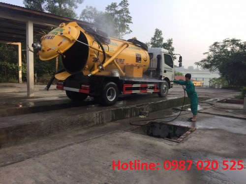 Hút hầm cầu tại Cụm CN Lộc Thắng