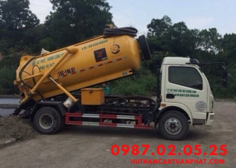 Hút hầm cầu tại Cụm CN Tân Mỹ Chánh
